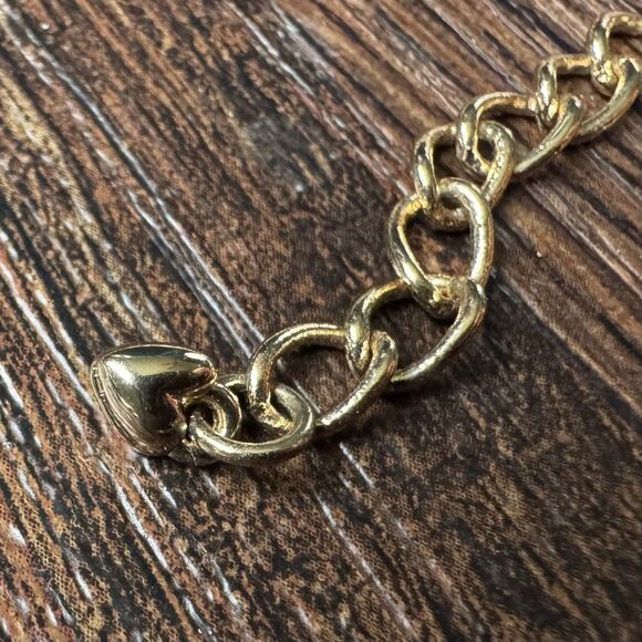 Goldtone Neon Coral Red Fan Fringe Statement Necklace 3 Tassel Adjustable 17-21” - Picture 7 of 13